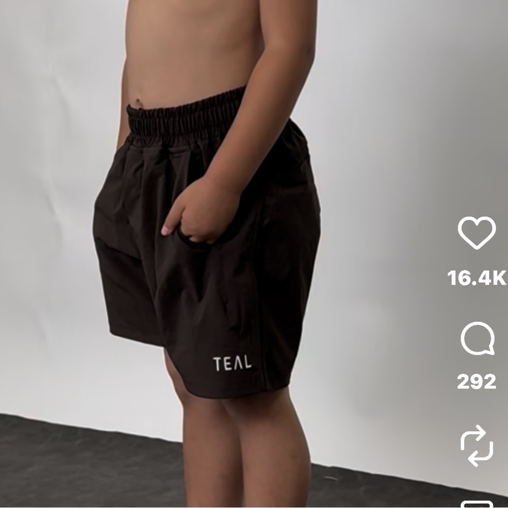 Active by Teal boys Brown Shorts 12-18m